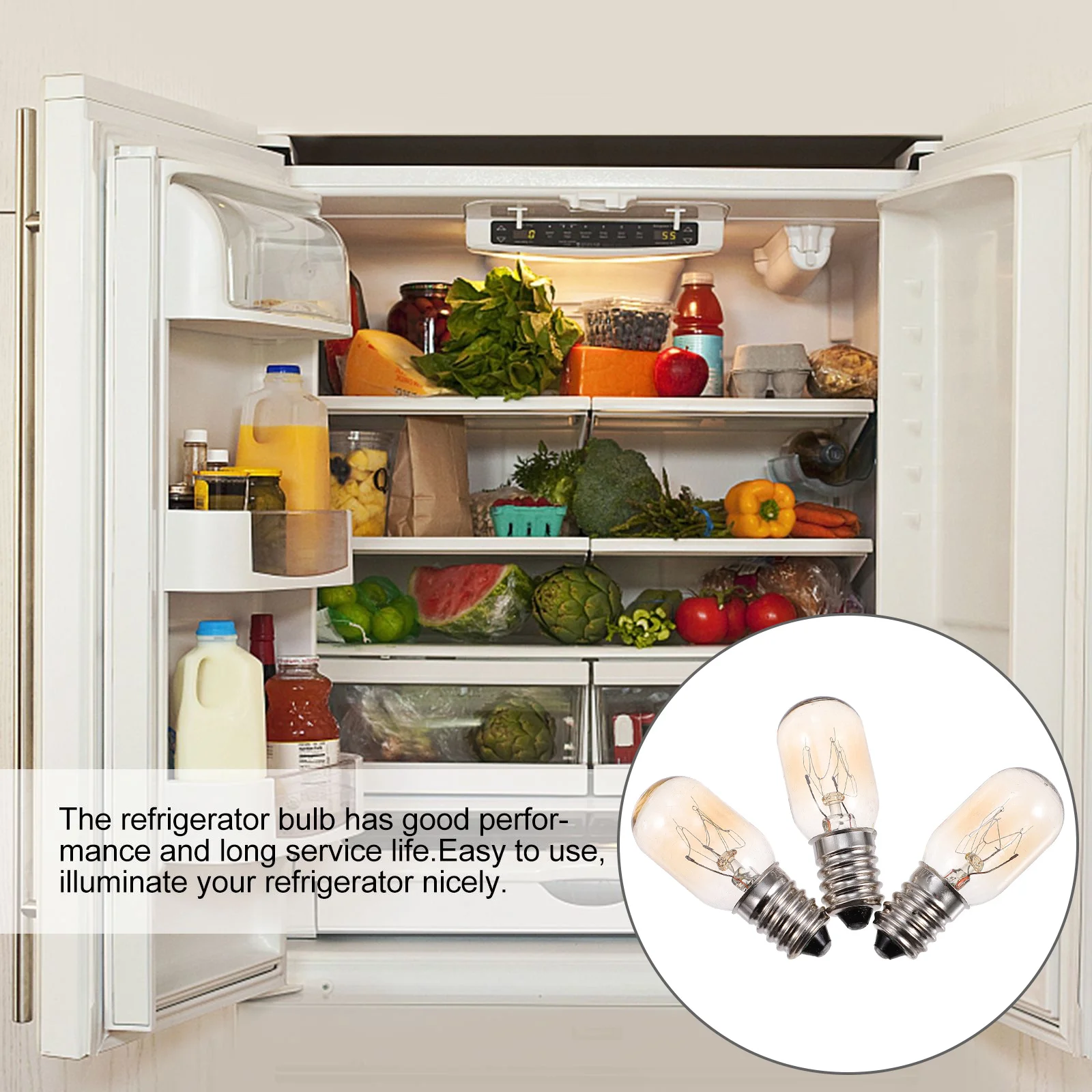 3 Pcs Refrigerator Light Bulb Heat Resistant Bulbs Oven Replacement Microwave E14
3 Pcs Refrigerator Light Bulb Heat Resistant Bulbs Oven Replacement Microwave E14