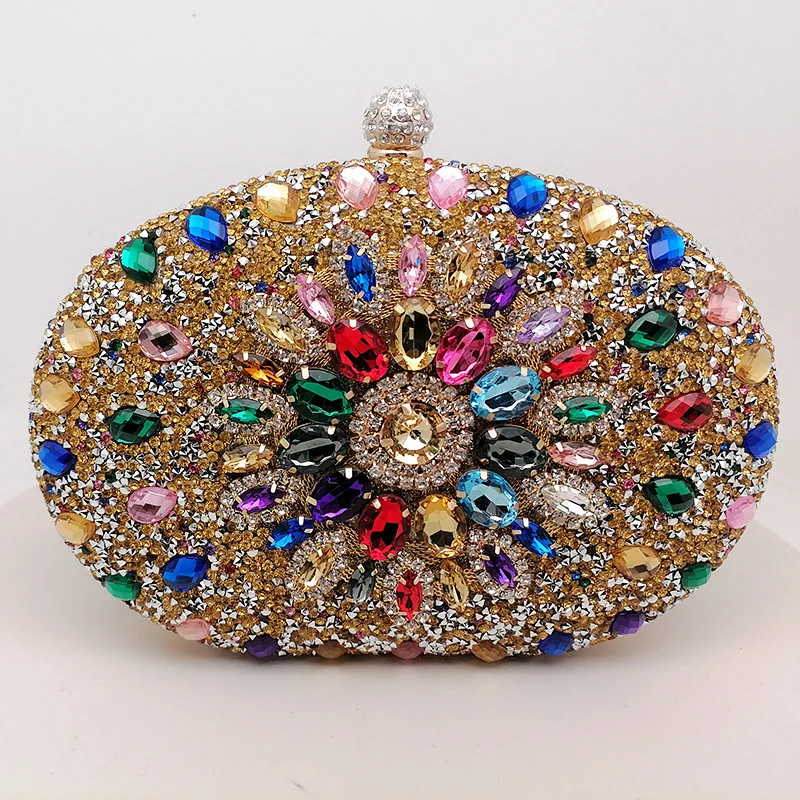 Sunflower dinner bag fashionable party clutch bag evening dress bag diamond-encrusted bag European American party bag luxury bag
Sunflower dinner bag fashionable party clutch bag evening dress bag diamond-encrusted bag European American party bag luxury bag
