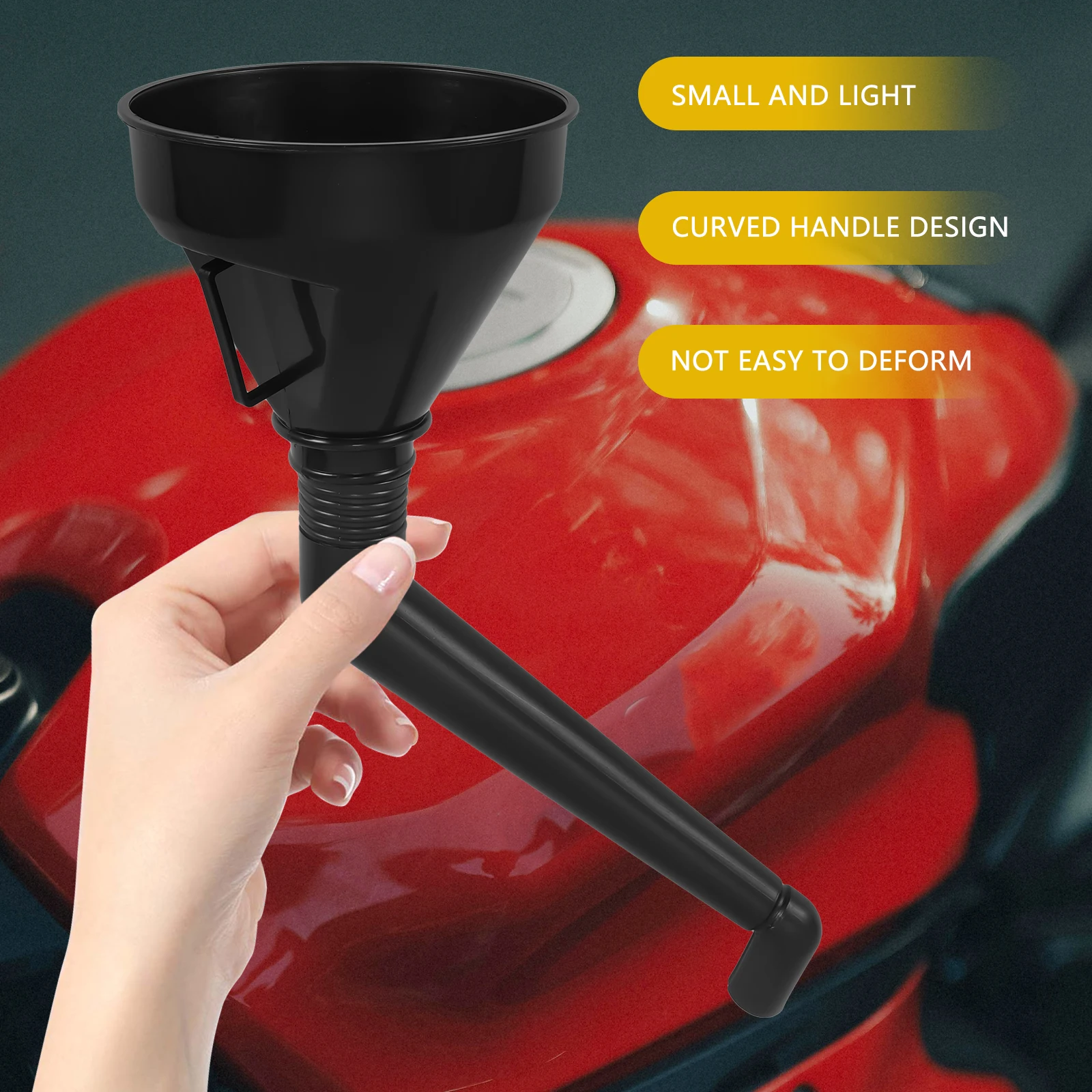 Flexible Fuel Funnel for Cars Motorcycles 130MM Hose Oil Funnels Gas Tool PP Automotive Petrol Cooling Transmission
Flexible Fuel Funnel for Cars Motorcycles 130MM Hose Oil Funnels Gas Tool PP Automotive Petrol Cooling Transmission