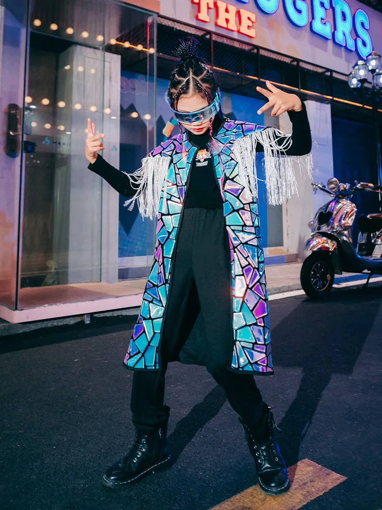 Urban Dance Girl Costume Children K-pop Hip-hop Outfits Catwalk Performance Clothing Model Fashion Kids Jazz Dance Suit
Urban Dance Girl Costume Children K-pop Hip-hop Outfits Catwalk Performance Clothing Model Fashion Kids Jazz Dance Suit