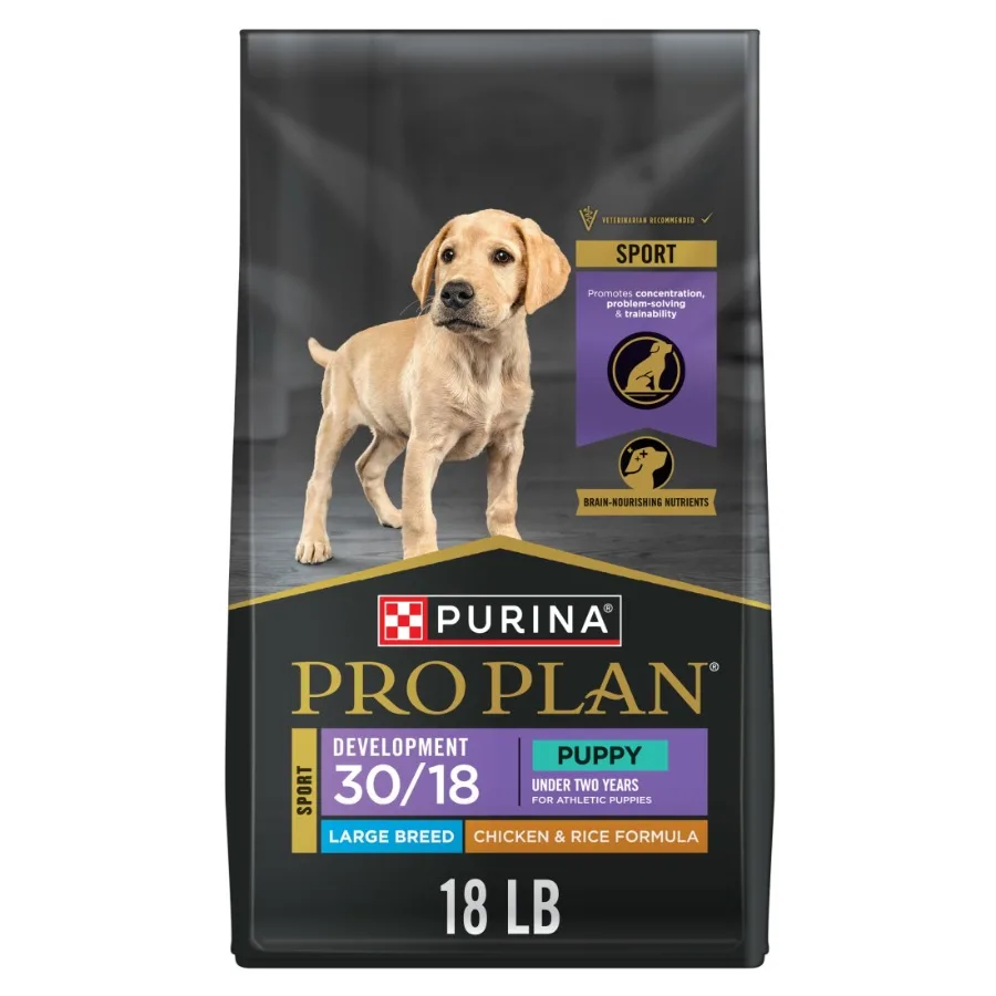 Sport Development Large Breed 30/18 Chicken and Rice High Protein Dog Food Dry Puppy Formula, 18 lb Bag
Sport Development Large Breed 30/18 Chicken and Rice High Protein Dog Food Dry Puppy Formula, 18 lb Bag