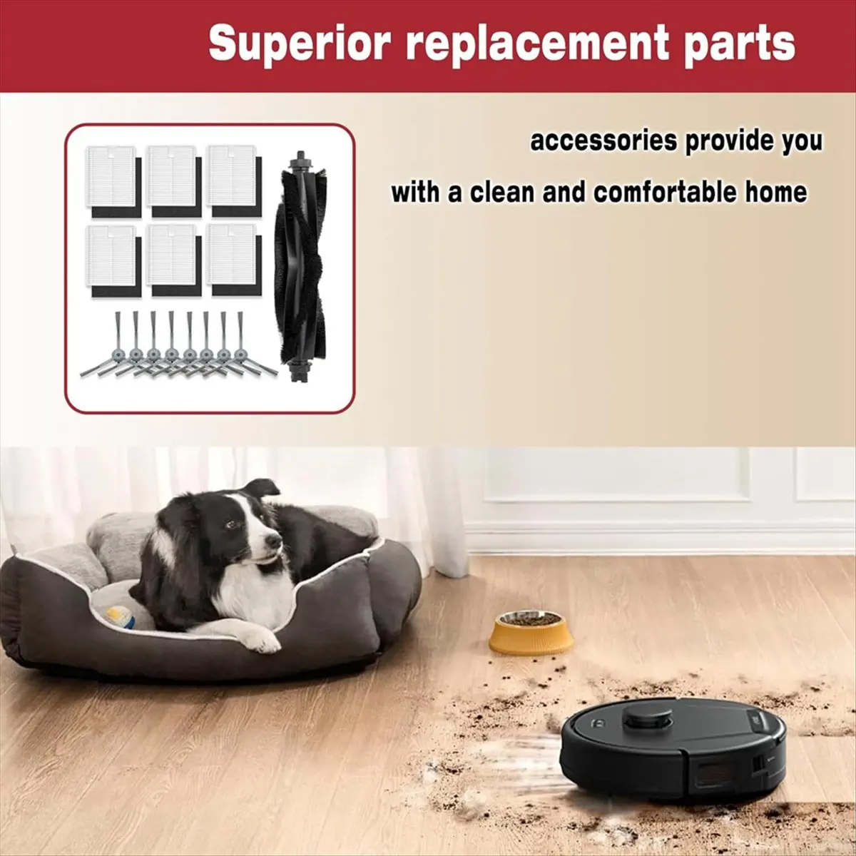 Upgrade For L60/ L60 / L50/ L50 Robot Vacuum Cleaner Main Side Brush Hepa Filter Replacement Parts
Upgrade For L60/ L60 / L50/ L50 Robot Vacuum Cleaner Main Side Brush Hepa Filter Replacement Parts