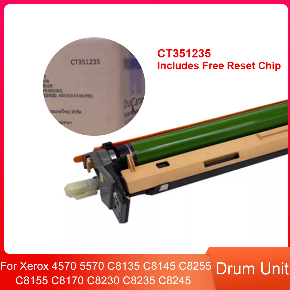 Original CT351235 Drum Unit for Fuji Xerox ApeosPort 4570 5570 AltaLink C8135 C8145 C8155 C8170 C8230 C8235 C8245 C8255 C8270
Original CT351235 Drum Unit for Fuji Xerox ApeosPort 4570 5570 AltaLink C8135 C8145 C8155 C8170 C8230 C8235 C8245 C8255 C8270