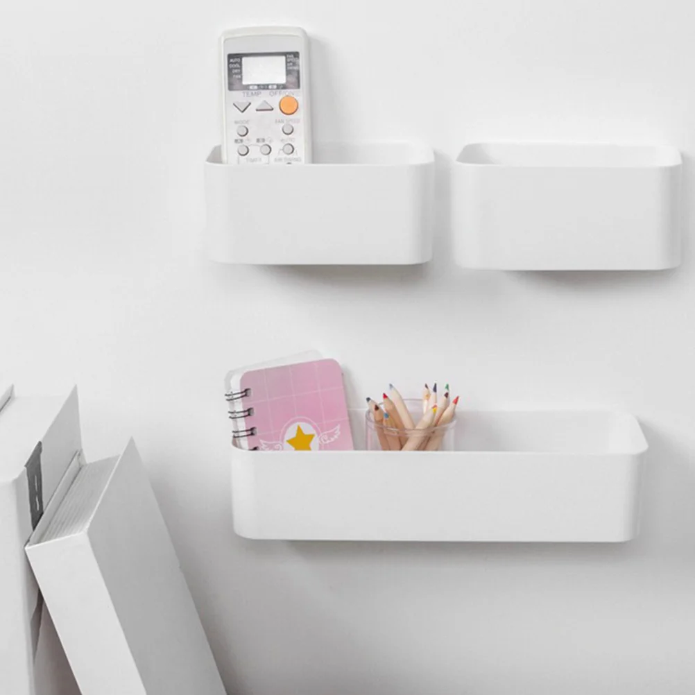 4 Pcs Wall Storage Box Living Room Sundries Boxes Useful Holder Mount Shelf Adhesive Case Pp Non-punching Office
4 Pcs Wall Storage Box Living Room Sundries Boxes Useful Holder Mount Shelf Adhesive Case Pp Non-punching Office