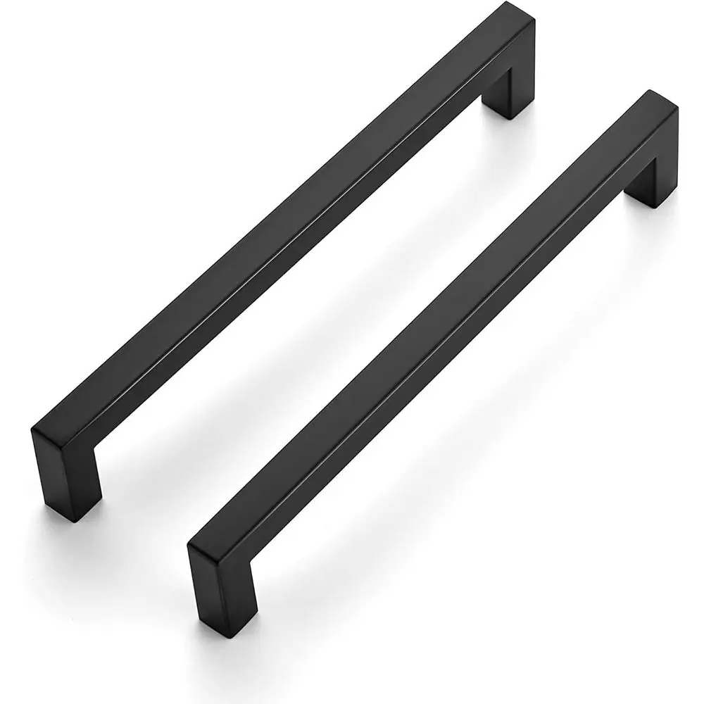 60 Pack 7-1/2 Matte Black Square Cabinet Handles for Kitchen Drawers and Cupboards
60 Pack 7-1/2 Matte Black Square Cabinet Handles for Kitchen Drawers and Cupboards