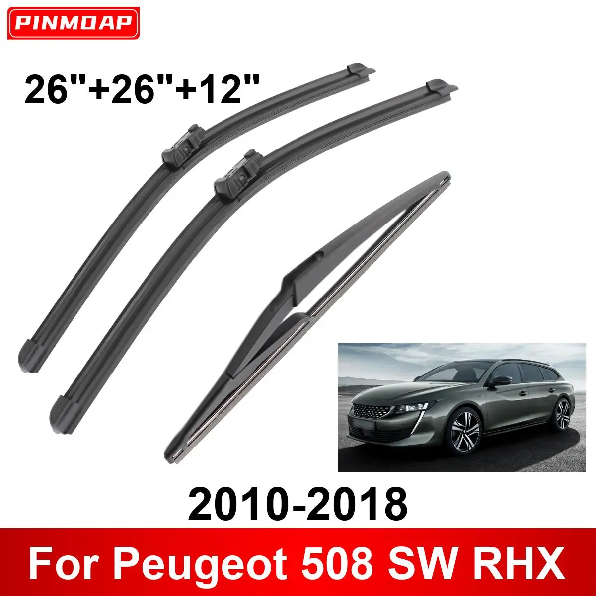 1/2/3/4/6 шт. автомобильный дворник для Peugeot 508 SW RHX 2010-2018 передние и задние щетки стеклоочистителя, автомобильные аксессуары 2014 2015 2016 2017
1/2/3/4/6 шт. автомобильный дворник для Peugeot 508 SW RHX 2010-2018 передние и задние щетки стеклоочистителя, автомобильные аксессуары 2014 2015 2016 2017