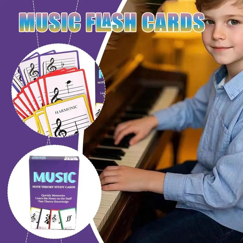 Music Flash Cards Portable Safe Flash Cards With Bright Colors Learning Toys Music Instruction & Study For Young People Children
Music Flash Cards Portable Safe Flash Cards With Bright Colors Learning Toys Music Instruction & Study For Young People Children