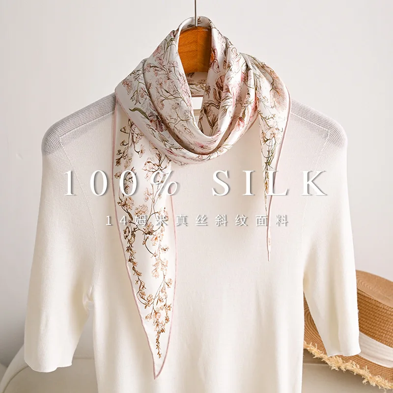 100% Mulberry Silk Floral Diamond Scarf Twill Luxury Neck Head Scarf Spring Fashion Elegant Women's Accessory
100% Mulberry Silk Floral Diamond Scarf Twill Luxury Neck Head Scarf Spring Fashion Elegant Women's Accessory