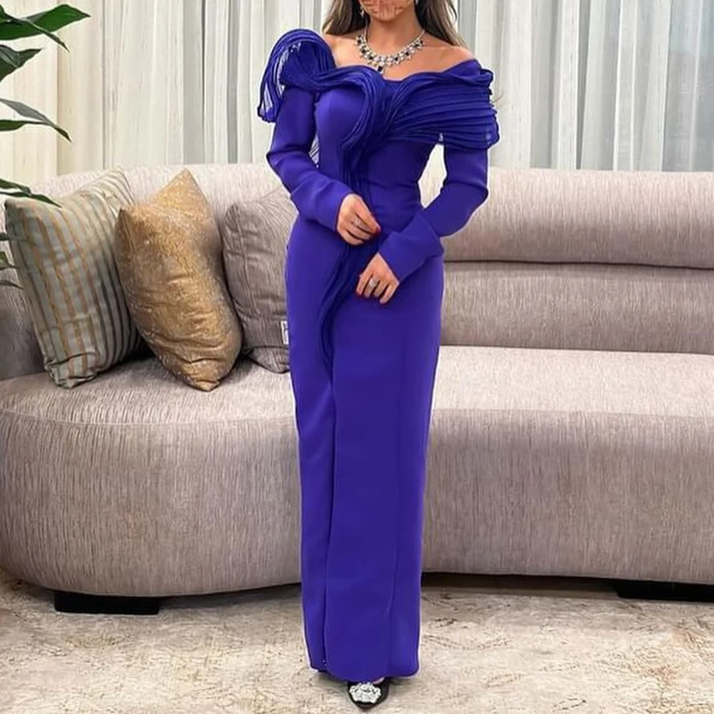 CustomizedExquisite Off the Shoulder Jersey Evening Dress High Quality Straight Floor Length Long Sleeves Custom Made Vestidos P
CustomizedExquisite Off the Shoulder Jersey Evening Dress High Quality Straight Floor Length Long Sleeves Custom Made Vestidos P