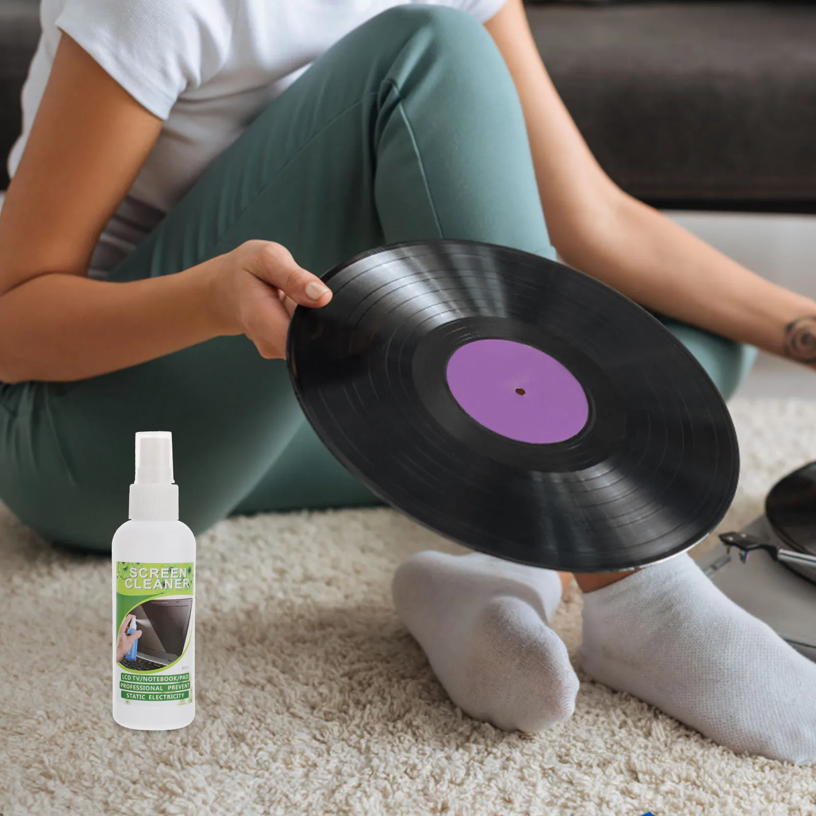 CD Cleaning 2 Sets Vinyl Record Brush Vinyl Record Cleaning Kit Spray Cloth Turntable Cleaner Dust Player Maintenance Tool
CD Cleaning 2 Sets Vinyl Record Brush Vinyl Record Cleaning Kit Spray Cloth Turntable Cleaner Dust Player Maintenance Tool