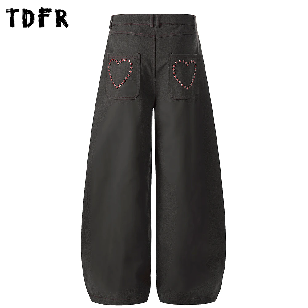 Retro Pocket Cargo Pants Mens Solid Color with Rivets Casual Baggy Wide Leg Banana Trousers Man
Retro Pocket Cargo Pants Mens Solid Color with Rivets Casual Baggy Wide Leg Banana Trousers Man