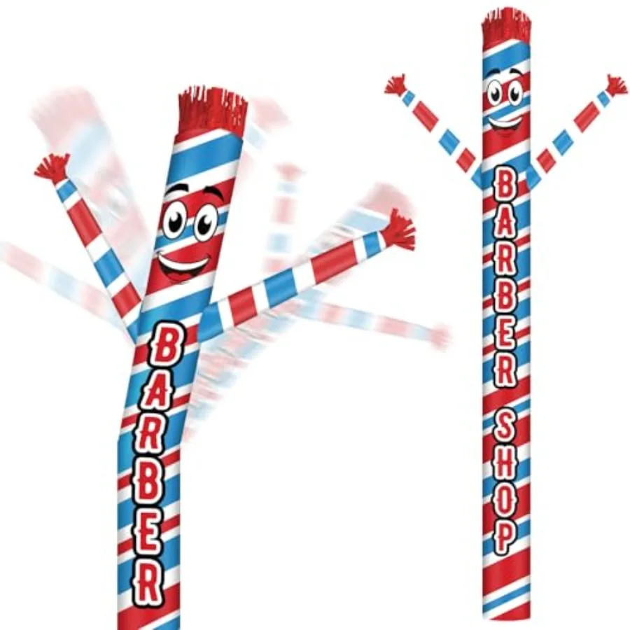 Outdoor Barber Shop inflatable tube man, 20 ft tall, PVC material, red and white colors, weather-resistant with vibrant waving
Outdoor Barber Shop inflatable tube man, 20 ft tall, PVC material, red and white colors, weather-resistant with vibrant waving