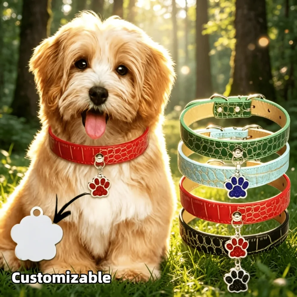 Personalized Dog Collars Leash with Name Reflective Adjustable Pet Collar Customizable Puppy Collar for Small Medium Sized Dogs
Personalized Dog Collars Leash with Name Reflective Adjustable Pet Collar Customizable Puppy Collar for Small Medium Sized Dogs