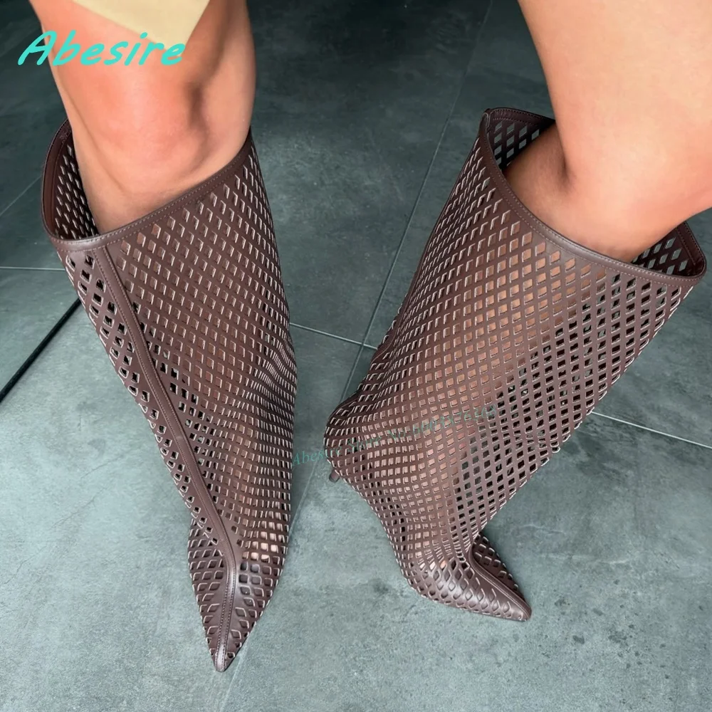 Hollow Out Patchwork Solid Sandal Boots Pointed Toe Thin Heels Slip On Shoes for Women Spicy Girls Summer Street Style Shoes
Hollow Out Patchwork Solid Sandal Boots Pointed Toe Thin Heels Slip On Shoes for Women Spicy Girls Summer Street Style Shoes