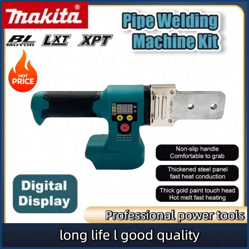 Makita PPR PE Soldering Iron Plastic Tube PP Heating Hot Melt Electric Pipe Welding Machine Cordless Fuser Power Tool
Makita PPR PE Soldering Iron Plastic Tube PP Heating Hot Melt Electric Pipe Welding Machine Cordless Fuser Power Tool