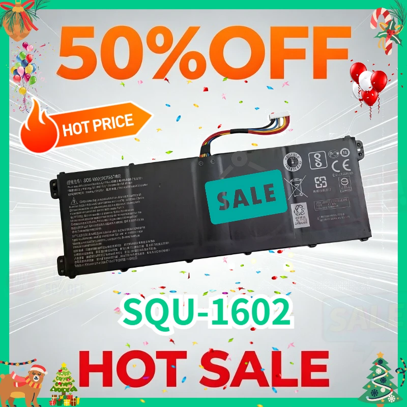 SQU-1602 Laptop Battery for Hasee God X5-CP5D1 CP5E1 CP5S1 CP7D1 CP7S1 916Q2271H 11.46V 38.04Wh 3320mAh Replacement Battery
SQU-1602 Laptop Battery for Hasee God X5-CP5D1 CP5E1 CP5S1 CP7D1 CP7S1 916Q2271H 11.46V 38.04Wh 3320mAh Replacement Battery