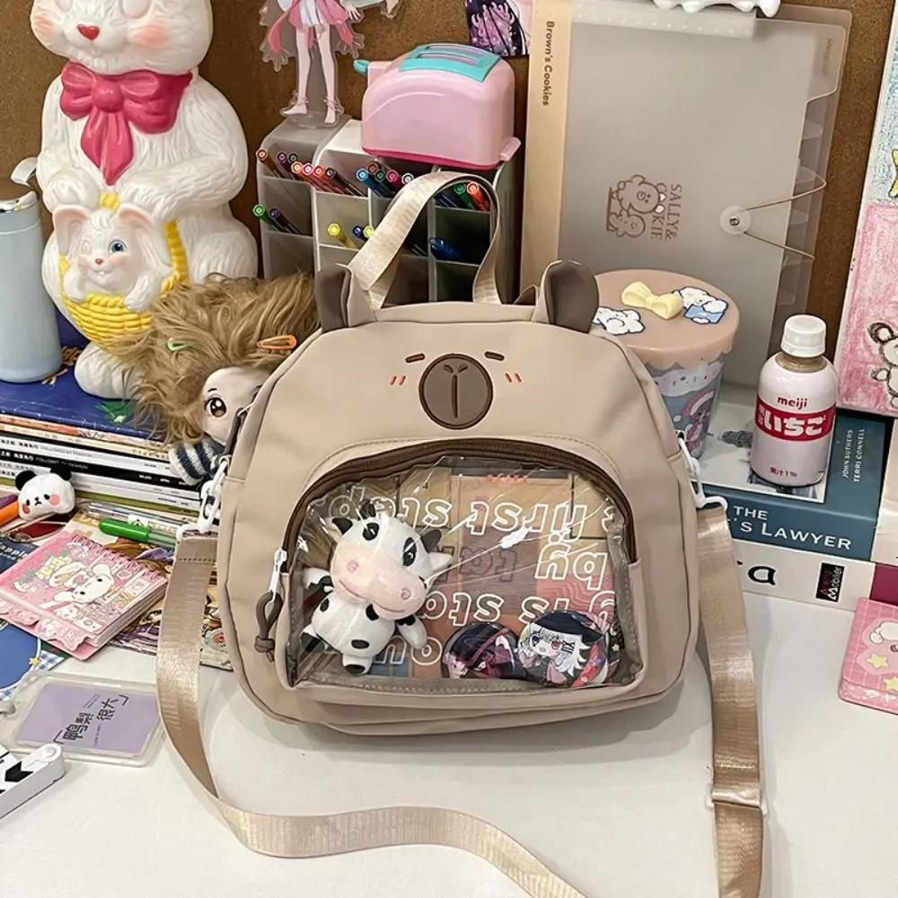 Japanese Style Capybara Shoulder Bag Harajuku Pvc Transparent Itabag Badge Display Large Capacity Canvas Tote Bag Travel
Japanese Style Capybara Shoulder Bag Harajuku Pvc Transparent Itabag Badge Display Large Capacity Canvas Tote Bag Travel
