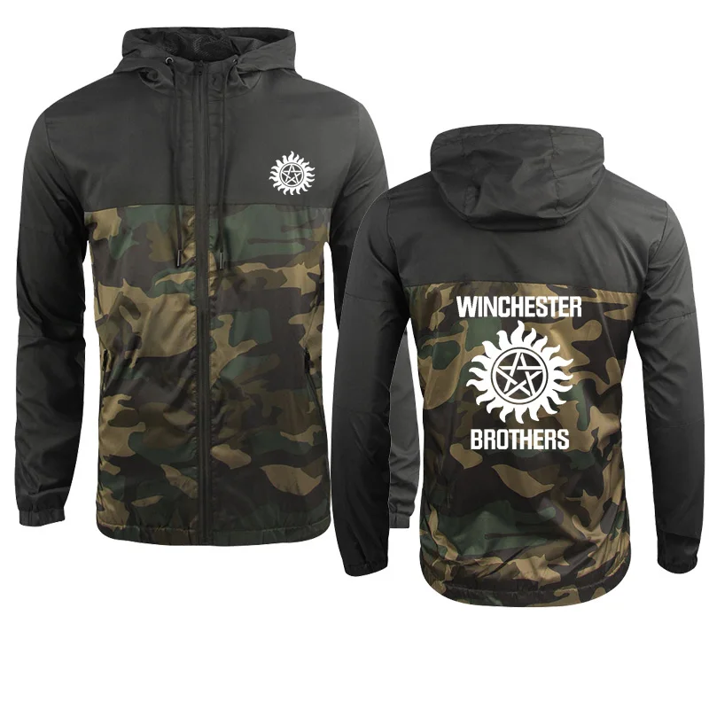 Men's Jackets Sweatshirt Winchester Brothers Print Spring Autumn Zipper Hoodie Sportswear High Quality Camouflage Male Coat
Men's Jackets Sweatshirt Winchester Brothers Print Spring Autumn Zipper Hoodie Sportswear High Quality Camouflage Male Coat