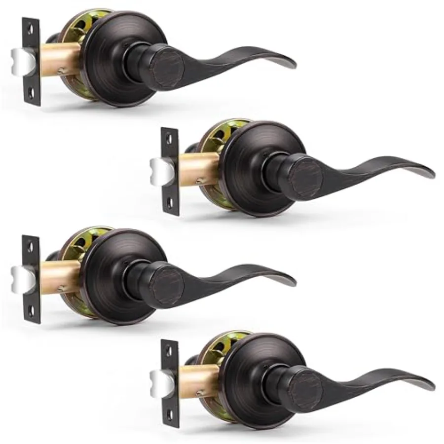 Passage Door Levers, Wave Style Keyless Door Handles Closet Hallway Interior Door Handles
Passage Door Levers, Wave Style Keyless Door Handles Closet Hallway Interior Door Handles