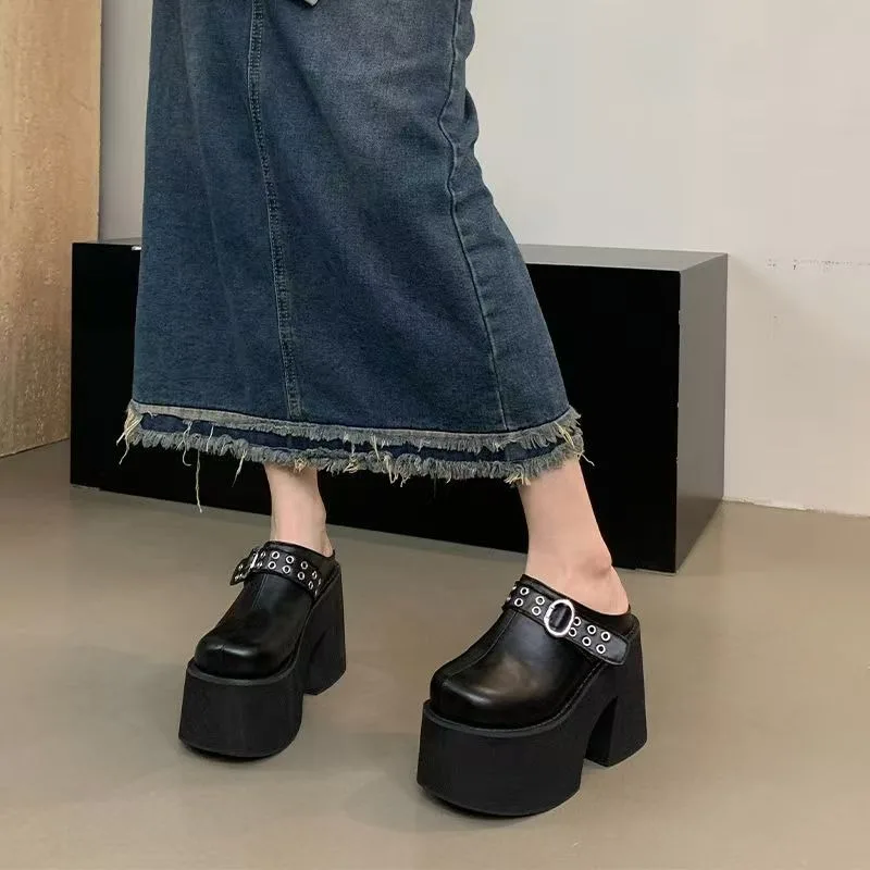11cm Super High Heels Slippers Women Platform Shoes New Chinese Style Baotou Sandals Plus Size 34-42 Womens Shoes
11cm Super High Heels Slippers Women Platform Shoes New Chinese Style Baotou Sandals Plus Size 34-42 Womens Shoes
