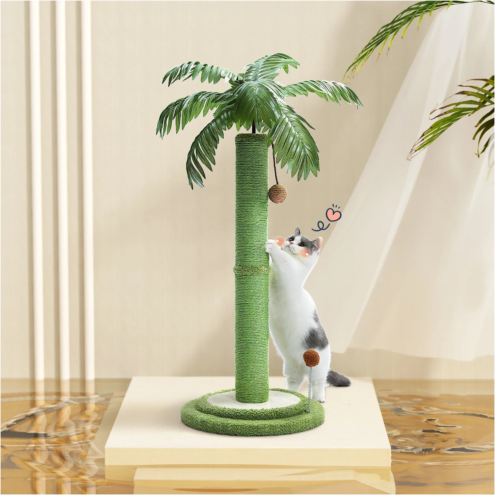 Cat Scratching Post Cat Scratcher for Large Cats with Interactive Balls Sisal Covered Kitten Scratch Posts for Indoor Cats
Cat Scratching Post Cat Scratcher for Large Cats with Interactive Balls Sisal Covered Kitten Scratch Posts for Indoor Cats