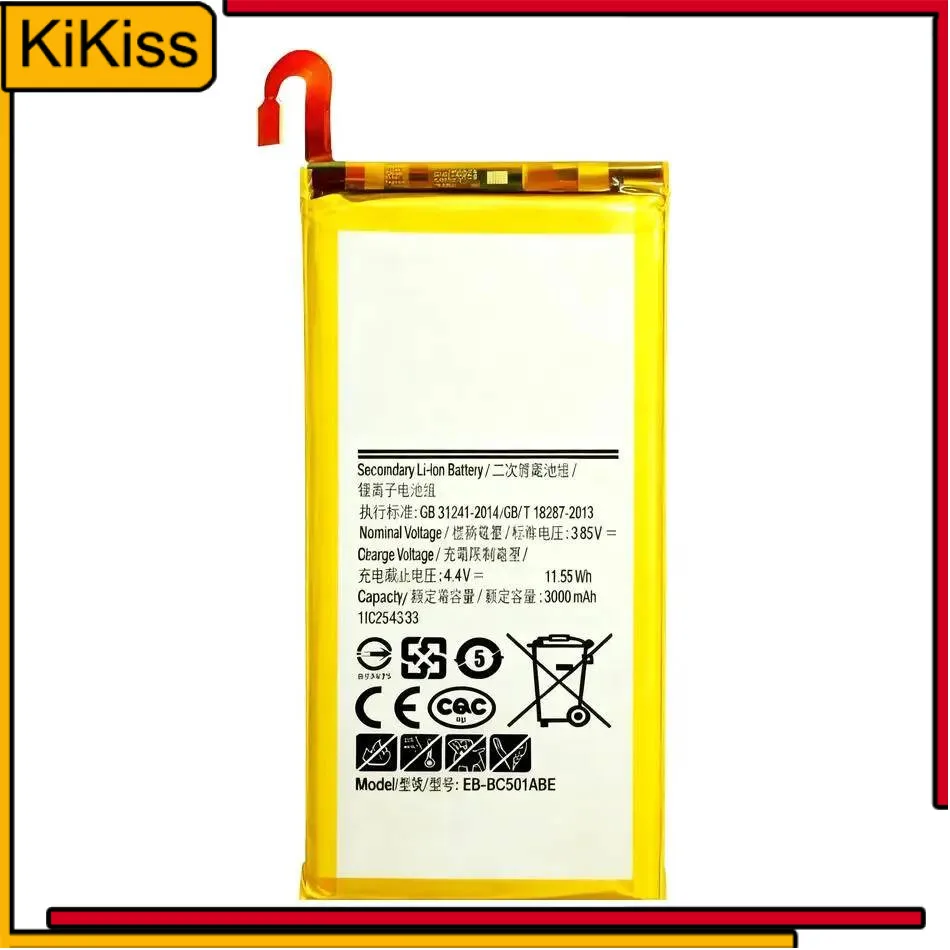 EB-BC501ABE Mobile Phone Battery 3000Mah For Samsung Galaxy C5 Pro C501 C5010 Premium Replacement
EB-BC501ABE Mobile Phone Battery 3000Mah For Samsung Galaxy C5 Pro C501 C5010 Premium Replacement