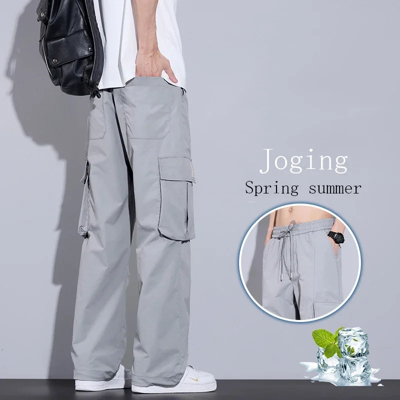3-color New Men's Cargo Pants Casual Straight Thin Comfortable Fashion Outdoor Trousers Male Work Jogging Pocket Pants
3-color New Men's Cargo Pants Casual Straight Thin Comfortable Fashion Outdoor Trousers Male Work Jogging Pocket Pants