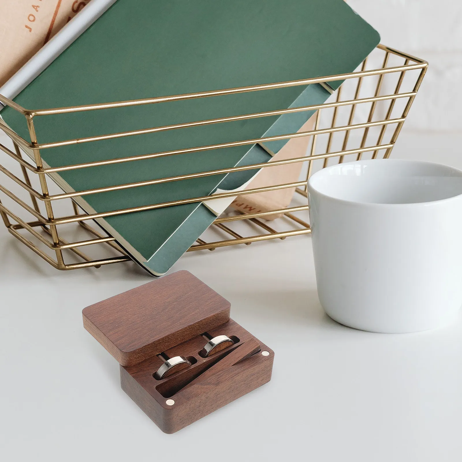 1Set Wood Cufflinks Box Walnut Color Small Wooden Case for Jewelry Storage Portable Cufflink Holder Organizer
1Set Wood Cufflinks Box Walnut Color Small Wooden Case for Jewelry Storage Portable Cufflink Holder Organizer