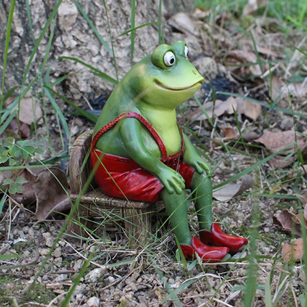 Resin Frog Sitting on Chair Statue Home Garden Decoration Outdoor Yard Ornament Resin Frog Sculpture Animal Craft
Resin Frog Sitting on Chair Statue Home Garden Decoration Outdoor Yard Ornament Resin Frog Sculpture Animal Craft