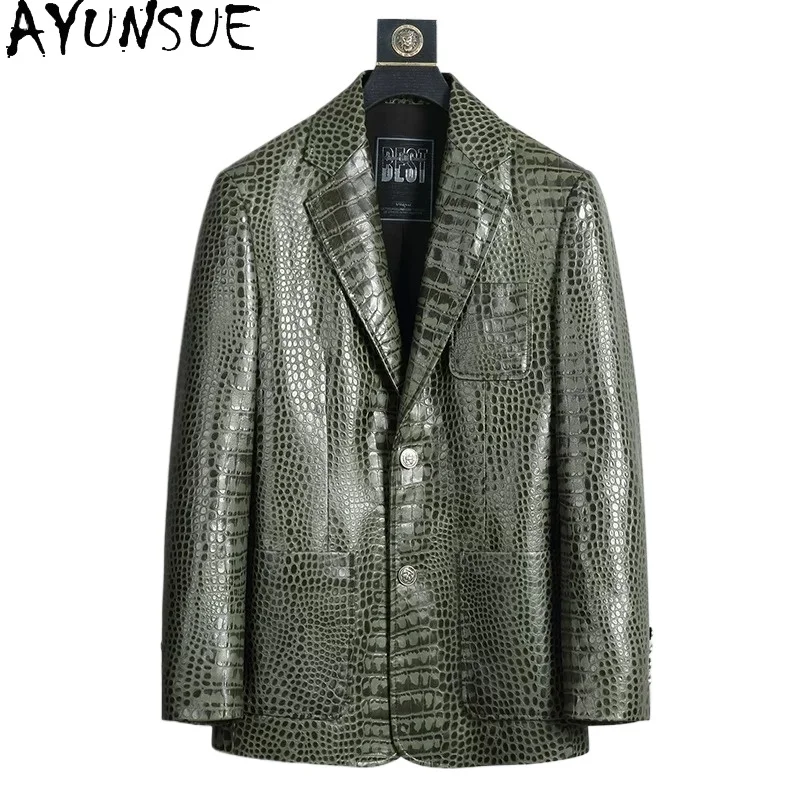 AYUNSUE Spring Autumn Genuine Leather Jacket Men High-end Real Sheepskin Suit Coat Man Clothes Korean Thin Leather Jackets Trend
AYUNSUE Spring Autumn Genuine Leather Jacket Men High-end Real Sheepskin Suit Coat Man Clothes Korean Thin Leather Jackets Trend