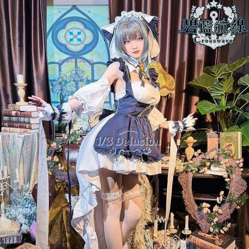Azur Lane Cheshire Cosplay Costume Heavy Cruiser Cat Ear Maid Set Women's Game Outfit Halloween Role Play Clothes 1/3 Delusion
Azur Lane Cheshire Cosplay Costume Heavy Cruiser Cat Ear Maid Set Women's Game Outfit Halloween Role Play Clothes 1/3 Delusion