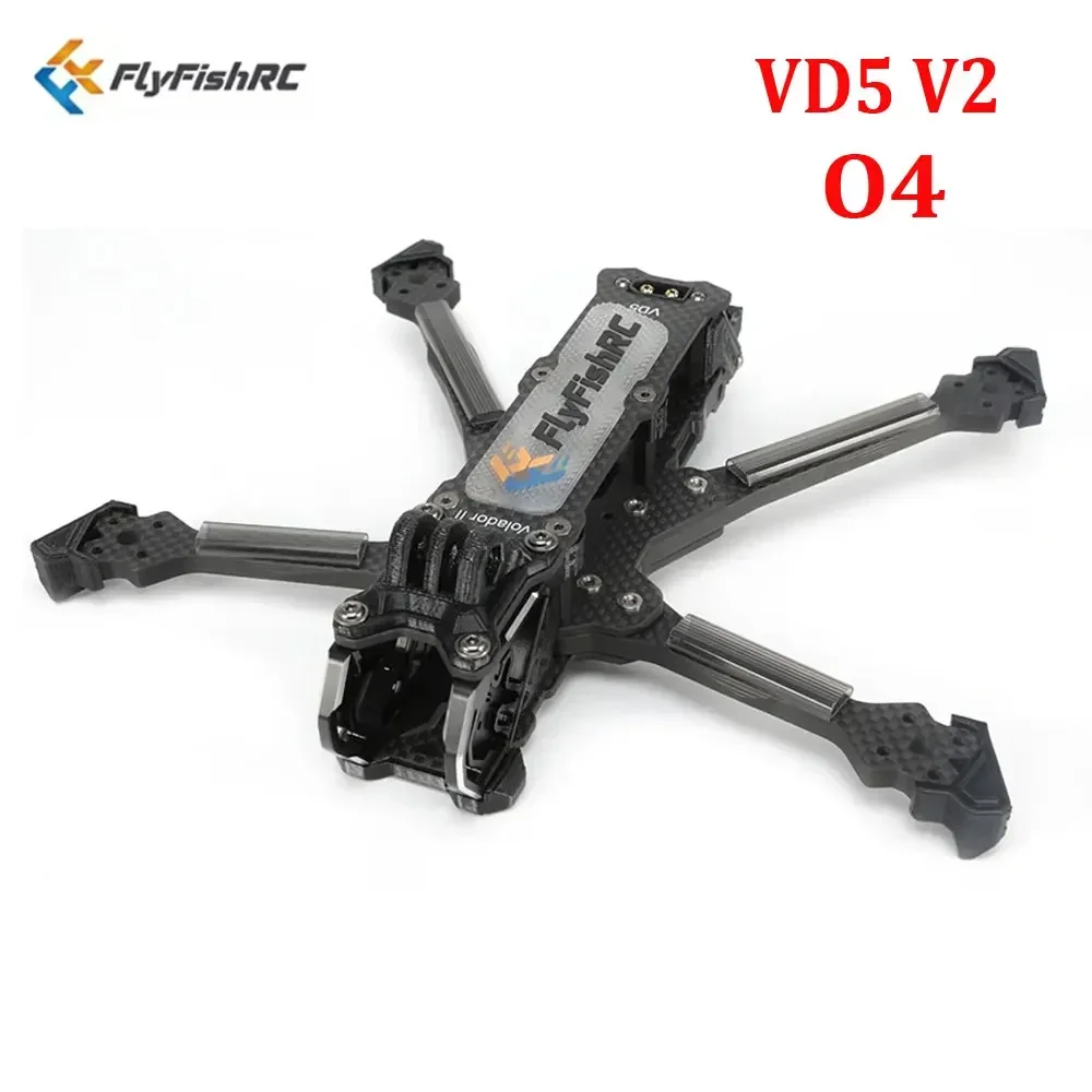 FlyFishRC Volador II VD5 V2 Deadcat FPV T700 5-дюймовый комплект рамы, совместимый с воздушным блоком O4 для FPV Cinematic Drone RC Tools
FlyFishRC Volador II VD5 V2 Deadcat FPV T700 5-дюймовый комплект рамы, совместимый с воздушным блоком O4 для FPV Cinematic Drone RC Tools