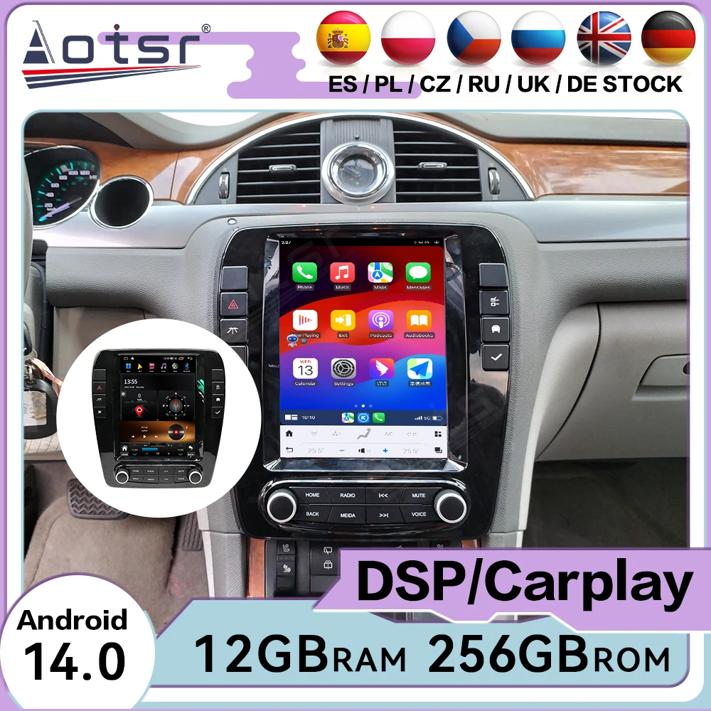 Touch Screen Android 14 Auto Multimedia Car Radio For Buick Enclave 2009-2016 Car GPS Navigation Audio Stereo Player Head Unit
Touch Screen Android 14 Auto Multimedia Car Radio For Buick Enclave 2009-2016 Car GPS Navigation Audio Stereo Player Head Unit