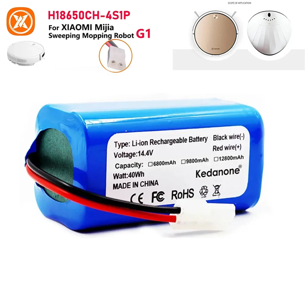 New 14.4V 3500mAh 4S1P Li-ion Battery Pack,For XIAOMI MIJIA Mi Robot Vacuum-Mop Essential G1 MJSTG1, SKV4136GL H18650CH R30 R35
New 14.4V 3500mAh 4S1P Li-ion Battery Pack,For XIAOMI MIJIA Mi Robot Vacuum-Mop Essential G1 MJSTG1, SKV4136GL H18650CH R30 R35