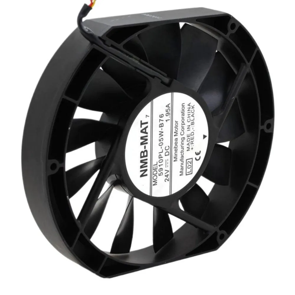5910PL-05W-B76 17025 17cm 170mm DC 24V 1.95A Cooling Fan Drive 170*170*25mm
5910PL-05W-B76 17025 17cm 170mm DC 24V 1.95A Cooling Fan Drive 170*170*25mm
