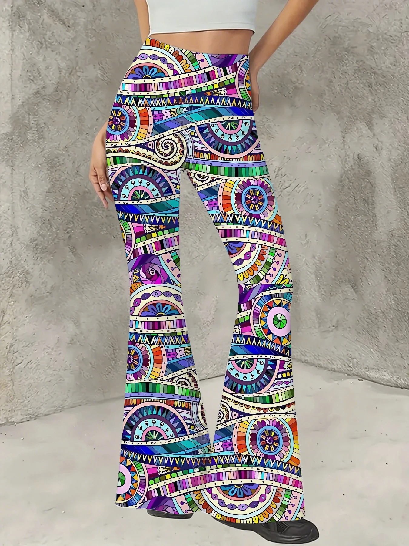 Korean Style Printed Flare Pants Women High Waist Slim Fit Bell Bottom Leggings
Korean Style Printed Flare Pants Women High Waist Slim Fit Bell Bottom Leggings