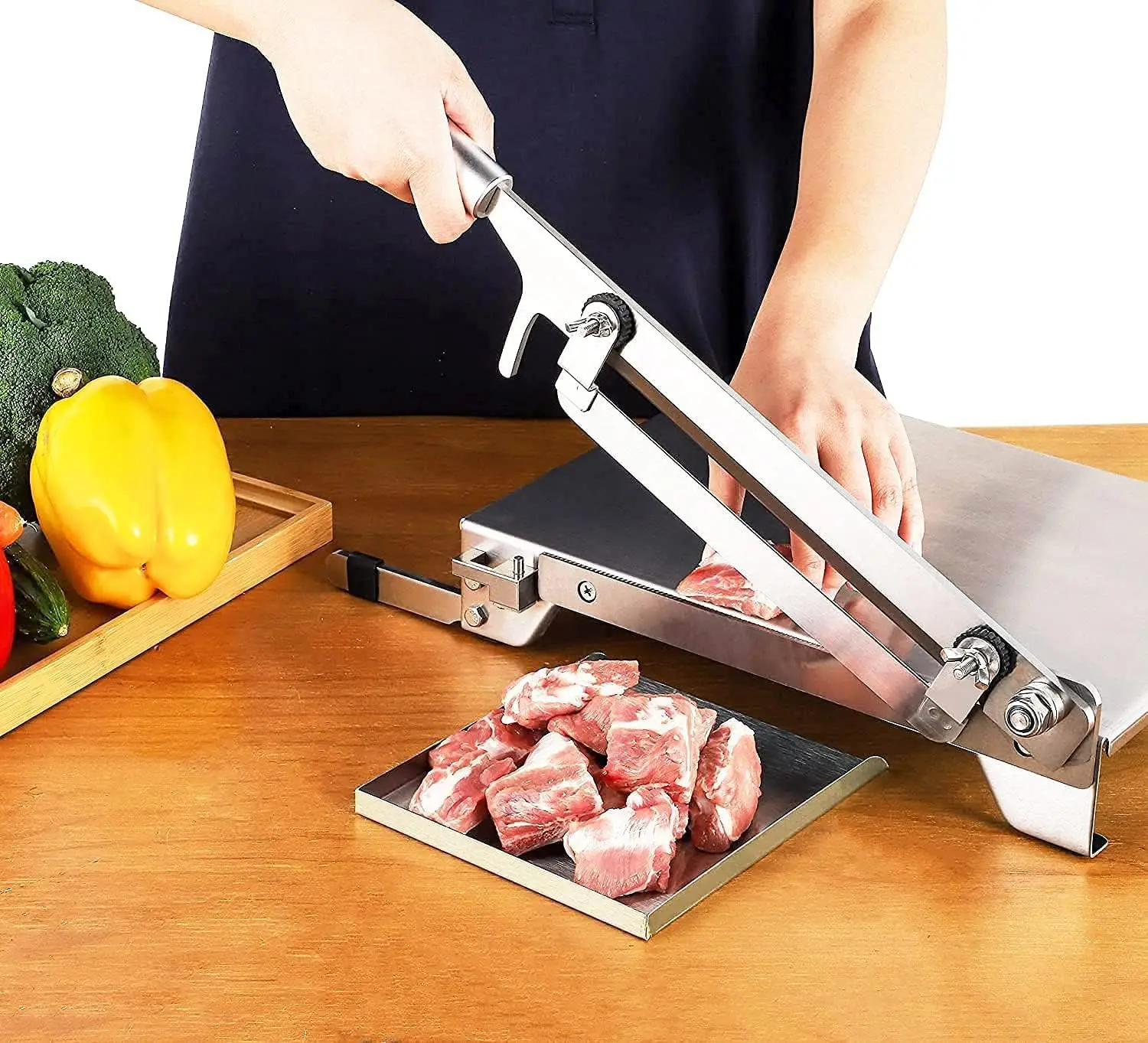 Upgraded Manual Ribs Meat Chopper Slicer Stainless Steel Small Bone Meat Cutter Beef Mutton Household Vegetable Food Slicer
Upgraded Manual Ribs Meat Chopper Slicer Stainless Steel Small Bone Meat Cutter Beef Mutton Household Vegetable Food Slicer