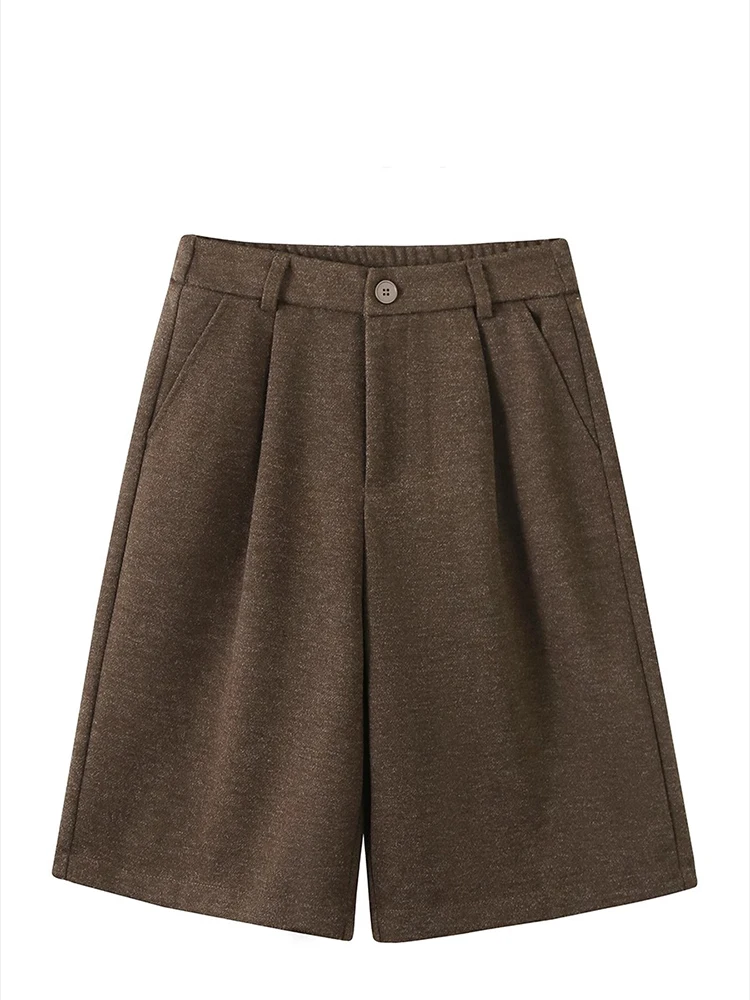 High end woolen wide leg pants women autumn and winter new loose fit high waisted old money style five point pants
High end woolen wide leg pants women autumn and winter new loose fit high waisted old money style five point pants