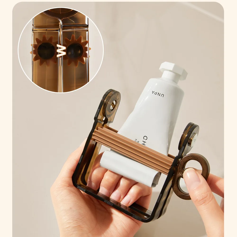 Vintage Brown Multi-Purpose Tube Squeezer, Manual Rotating Roller for Toothpaste Paint Hair Dye, Reusable Tube Press Dispenser
Vintage Brown Multi-Purpose Tube Squeezer, Manual Rotating Roller for Toothpaste Paint Hair Dye, Reusable Tube Press Dispenser