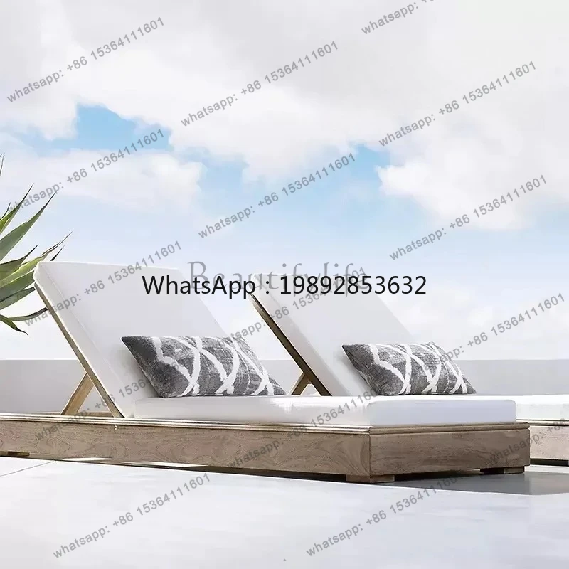 European outdoor lounge chair teak bed villa hotel swimming pool outdoor waterproof courtyard garden solid wood beach chair
European outdoor lounge chair teak bed villa hotel swimming pool outdoor waterproof courtyard garden solid wood beach chair