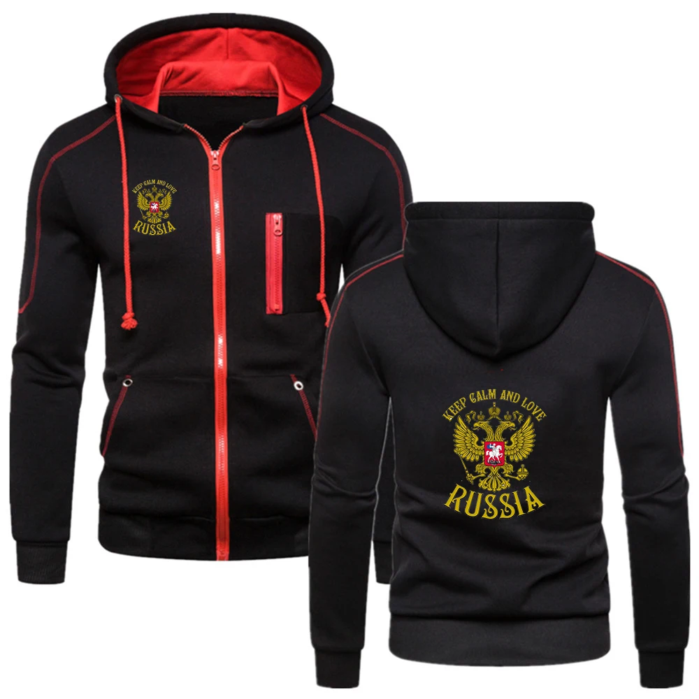 Russia Badge Gold Eagle Printed Men's Hoodies Fashion Male Outwear Slim Fit Sweatshirt Coats Zipper Hoodies Sportswear Clothing
Russia Badge Gold Eagle Printed Men's Hoodies Fashion Male Outwear Slim Fit Sweatshirt Coats Zipper Hoodies Sportswear Clothing