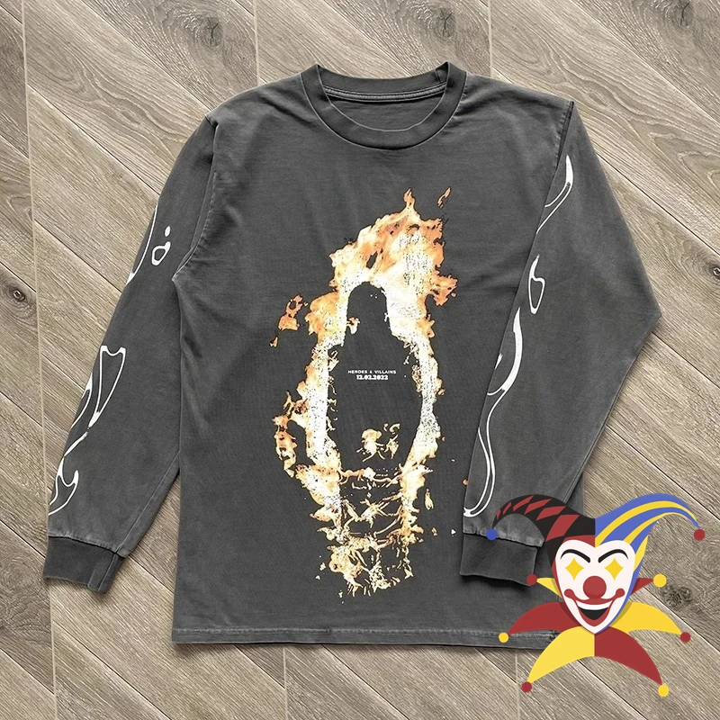 Long Sleeved Metro Boomin Heroes and Villains Flame T Shirt Men Women Oversized Top Tees T-Shirt
Long Sleeved Metro Boomin Heroes and Villains Flame T Shirt Men Women Oversized Top Tees T-Shirt