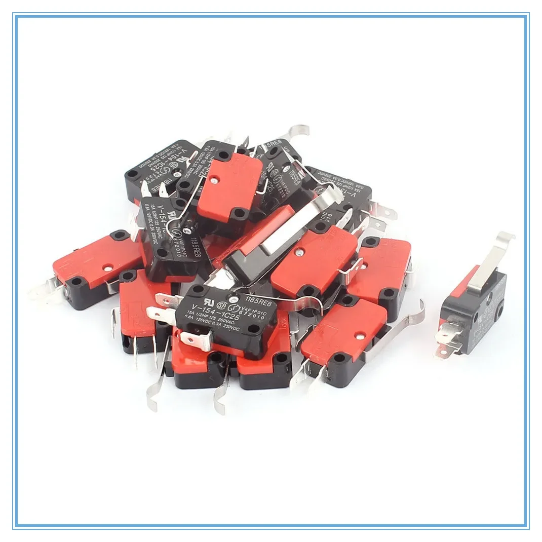 10 Pcs Roller Lever Arm SPDT NO/NC Momentary Mini Limit Switches V-154-1C25
10 Pcs Roller Lever Arm SPDT NO/NC Momentary Mini Limit Switches V-154-1C25