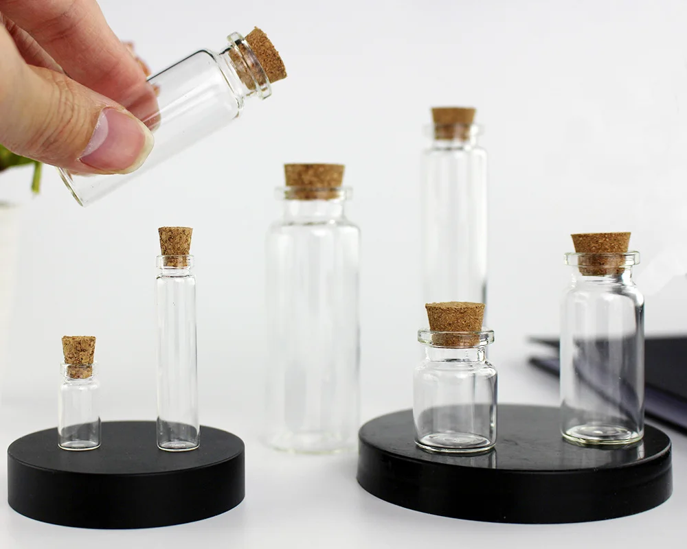 50Pcs/Lot Glass Bottles Aluminum Cap Rubber Stopper Decoration Transparent Empty Small Capacity Test Tube Storage Bottles
50Pcs/Lot Glass Bottles Aluminum Cap Rubber Stopper Decoration Transparent Empty Small Capacity Test Tube Storage Bottles