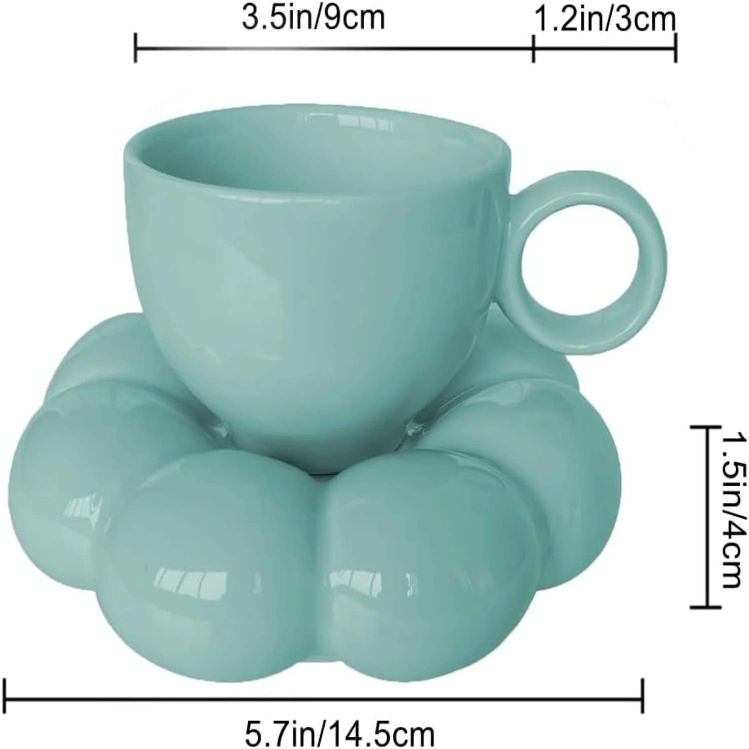 Creative Cute 10oz Ceramic Coffee Mug Set with Sunflower Coaster and Spoon - Novelty White Cup with Saucer for Tea Latte Milk -
Creative Cute 10oz Ceramic Coffee Mug Set with Sunflower Coaster and Spoon - Novelty White Cup with Saucer for Tea Latte Milk -