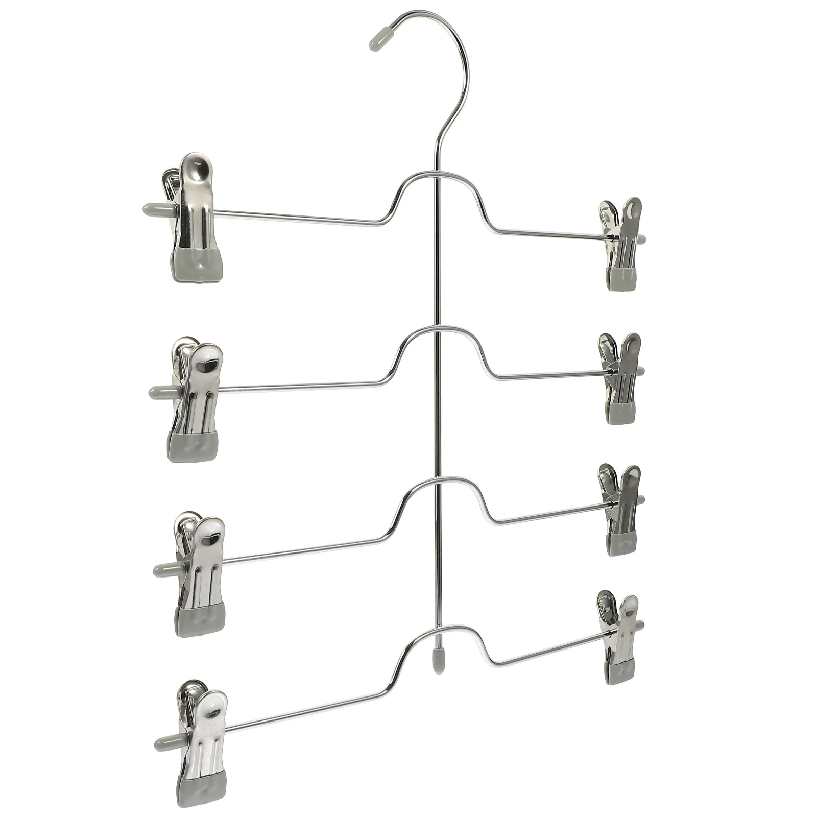 Multi-Layers Metal Trouser Hanger Rubber Clips Space Saving Home Closet Organizer Pants Skirts Slacks Rack Wrinkle Free 
Multi-Layers Metal Trouser Hanger Rubber Clips Space Saving Home Closet Organizer Pants Skirts Slacks Rack Wrinkle Free