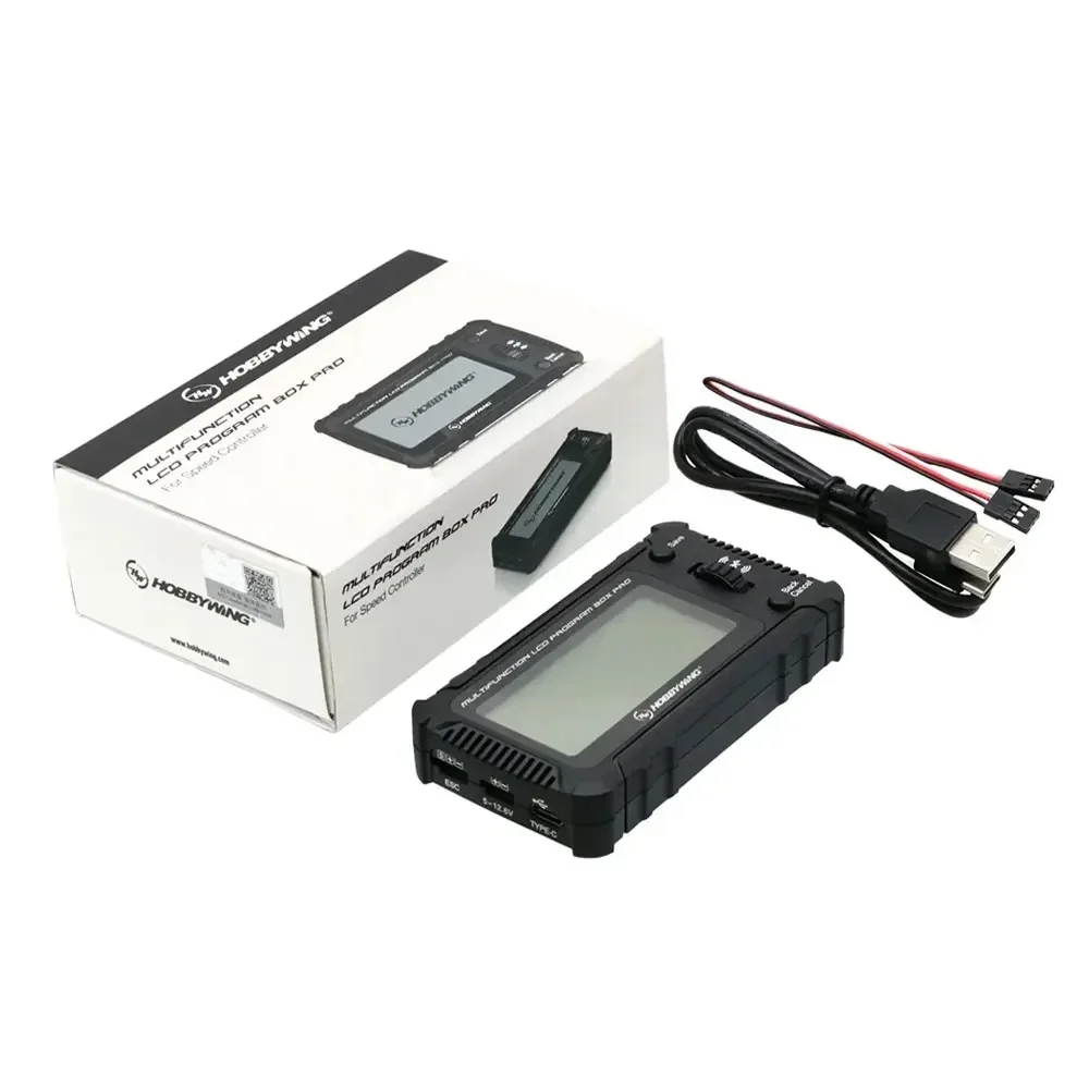 Hobbywing Multifunction LCD Program Box Pro OTA Parameter/ Firmware Update 1-8S Battery For PLATINUM XERUN EZRUN Seaking Pro ESC
Hobbywing Multifunction LCD Program Box Pro OTA Parameter/ Firmware Update 1-8S Battery For PLATINUM XERUN EZRUN Seaking Pro ESC