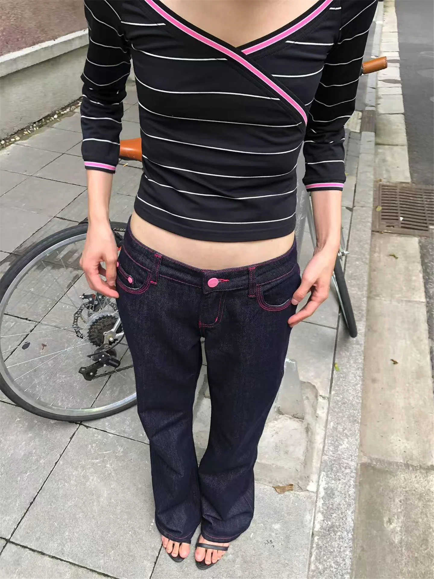 American Street Style Low Waist Vintage Blue Jeans Women Loose Slimming Straight Leg Wide Leg Pants Spring Season Cotton
American Street Style Low Waist Vintage Blue Jeans Women Loose Slimming Straight Leg Wide Leg Pants Spring Season Cotton