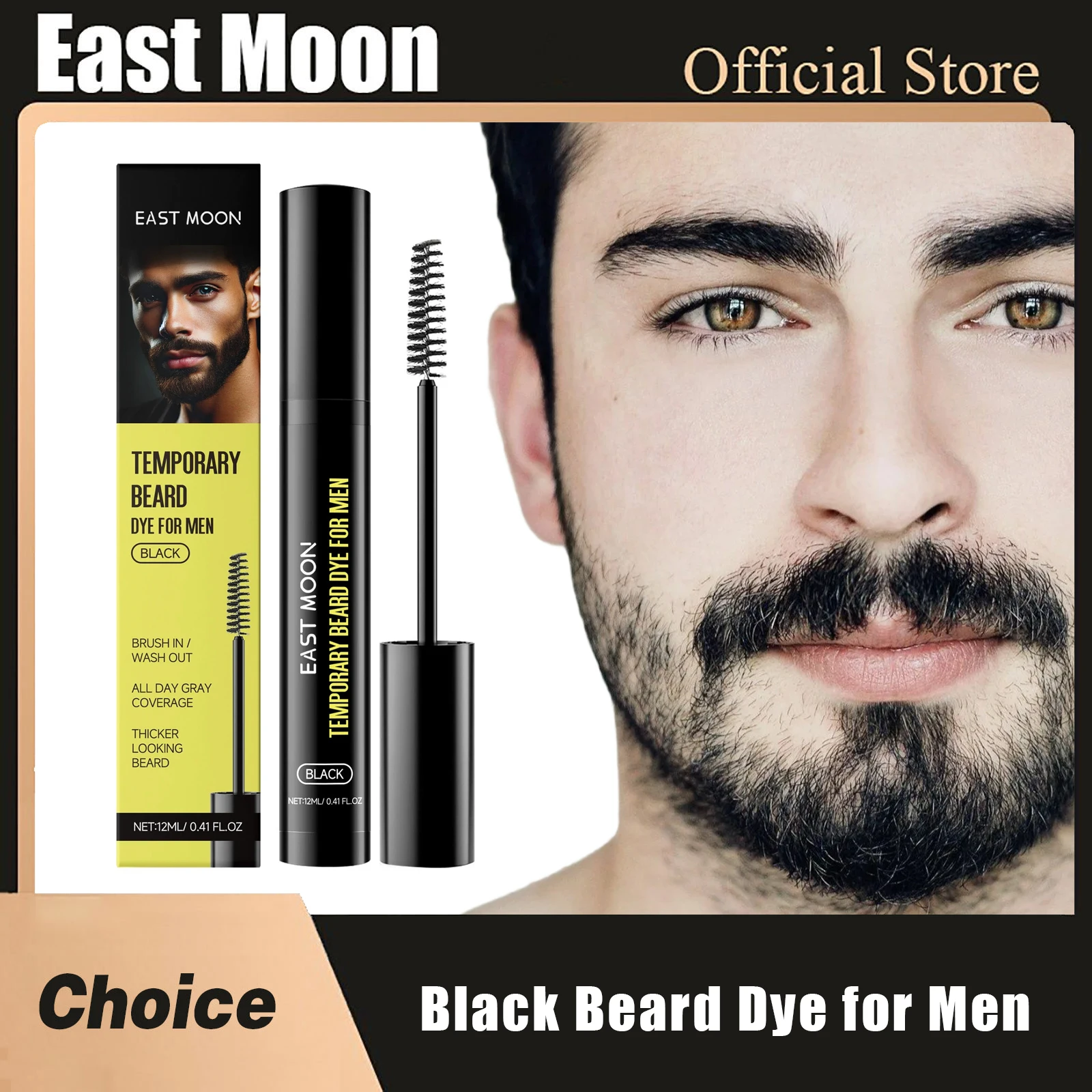 East Moon Natural Black Beard Dye for Men Male Moustache Filler Waterproof Shaping Portable Pernmanent Coloring Beard Dyeing Pen
East Moon Natural Black Beard Dye for Men Male Moustache Filler Waterproof Shaping Portable Pernmanent Coloring Beard Dyeing Pen