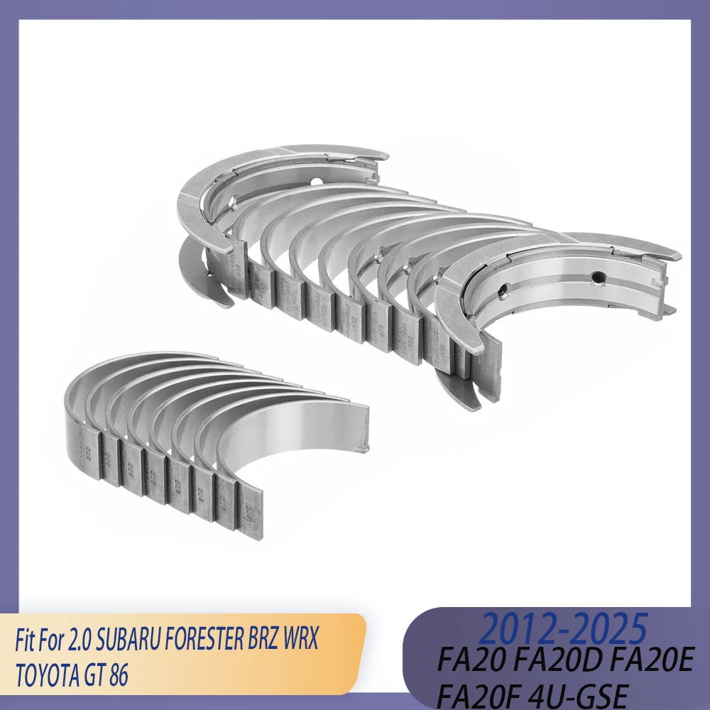 STD Engine Part Main & Con-Rod Bearing Set Fit 2.0 L GAS FA20 FA20D FA20E FA20F 4U-GSE 12-25 For SUBARU FORESTER BRZ WRX TOYOTA
STD Engine Part Main & Con-Rod Bearing Set Fit 2.0 L GAS FA20 FA20D FA20E FA20F 4U-GSE 12-25 For SUBARU FORESTER BRZ WRX TOYOTA